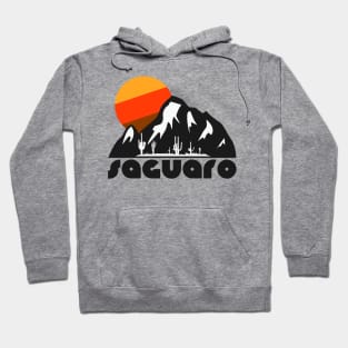 Retro Saguaro ))(( Tourist Souvenir National Park Design Hoodie